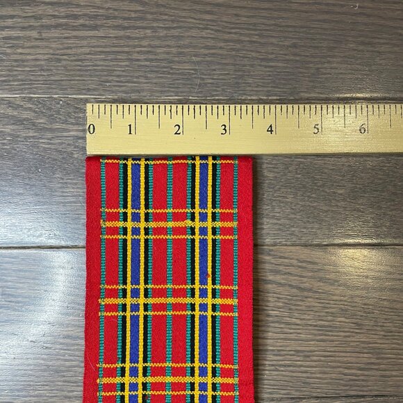 NWOT Kenzo Paris Red Scarf, Plaid Pattern, red Yellow, Blue, Green, Black NEW - Picture 4 of 6